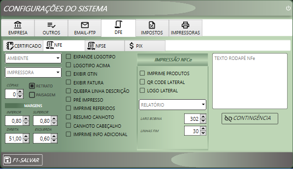 ConfigDFeNFe
